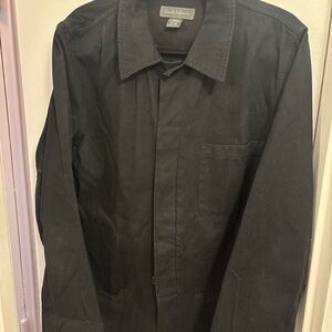 Lightweight Black Shirt Jacket